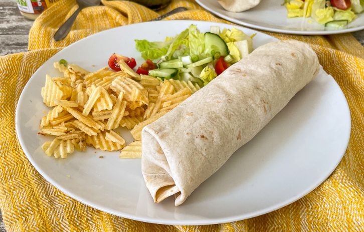 Air Fryer Tuna Melt Wraps