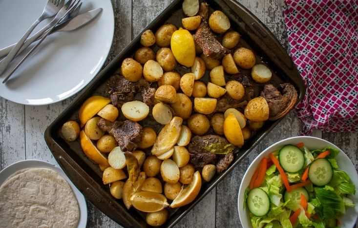 Greek Lamb Traybake