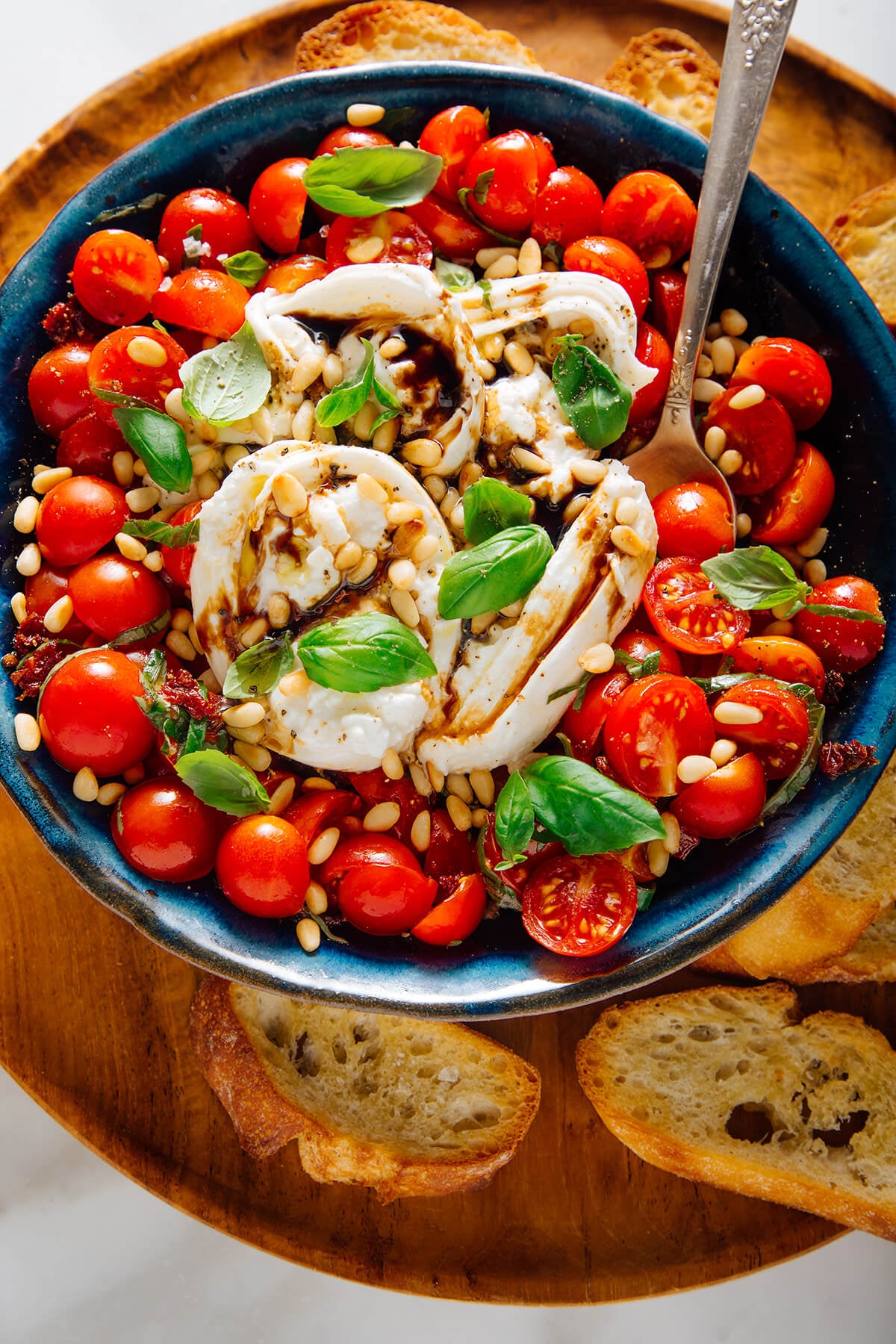 Burrata with Tomatoes & Basil