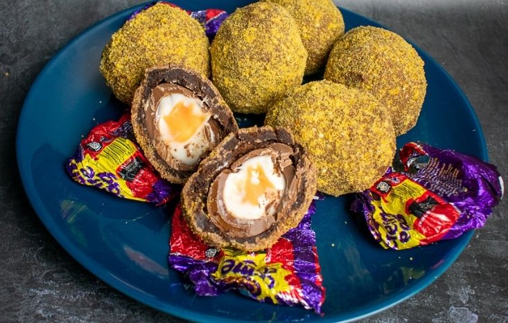 Creme Egg Scotch Eggs